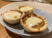 Una foto de canapé de verdura