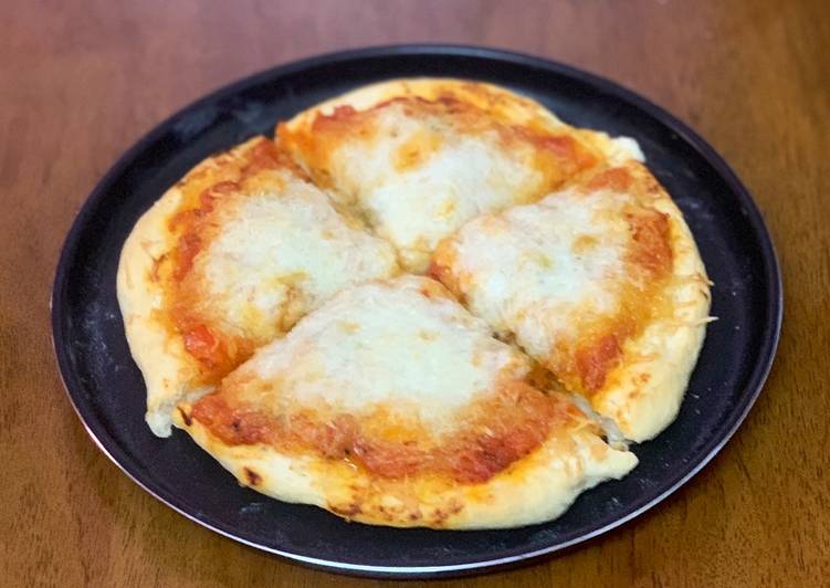 Steps to Prepare Homemade Cheese pizza