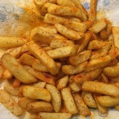 Peri peri French fries A picture of Peri peri French fries.