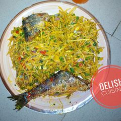 African salad (Abacha) A picture of African salad (Abacha).