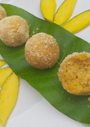 Foto resep Bola Biskuit Sisa & Mangga