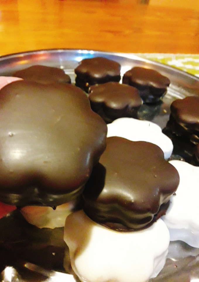 Una foto de Alfajores de chocolate