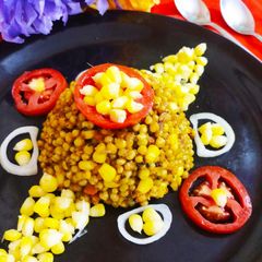 A picture of Jowar corn upma.