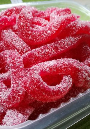 Una foto de Gomitas "Gusanitos" de frambuesa