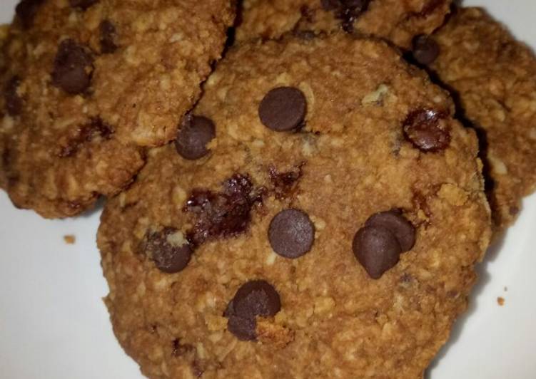 Resep Oatmeal Chocochips Cookies （Cookies Diet）, Enak Banget