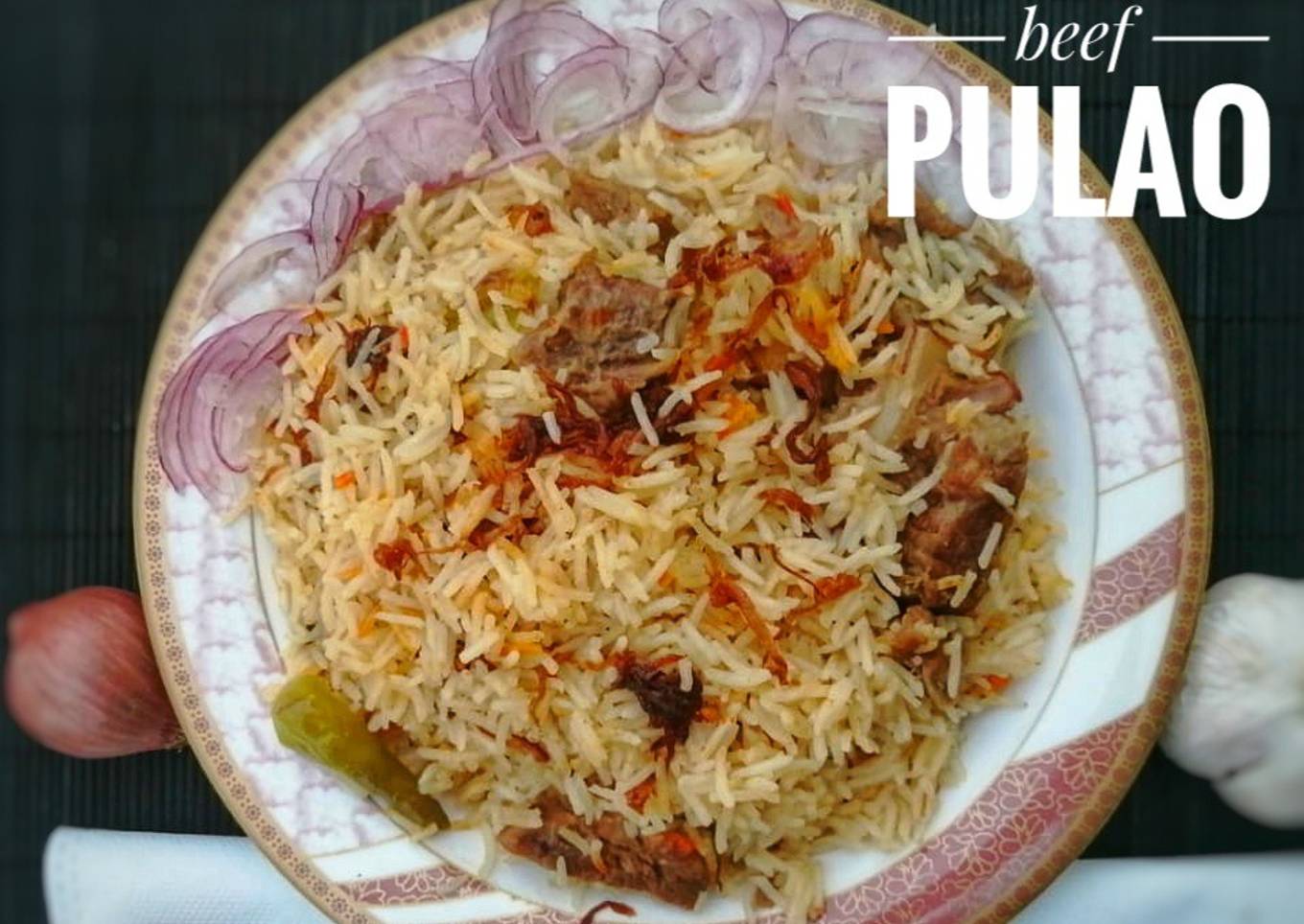 Potli beef pulao