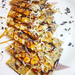 A picture of Chocolate cheese paratha.