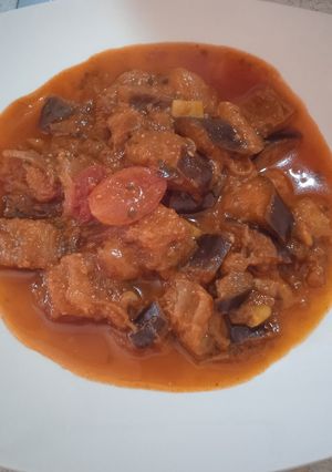 Φωτογραφία της συνταγής Μελιτζάνες 🍆 με καυτερή πιπεριά 🌶️