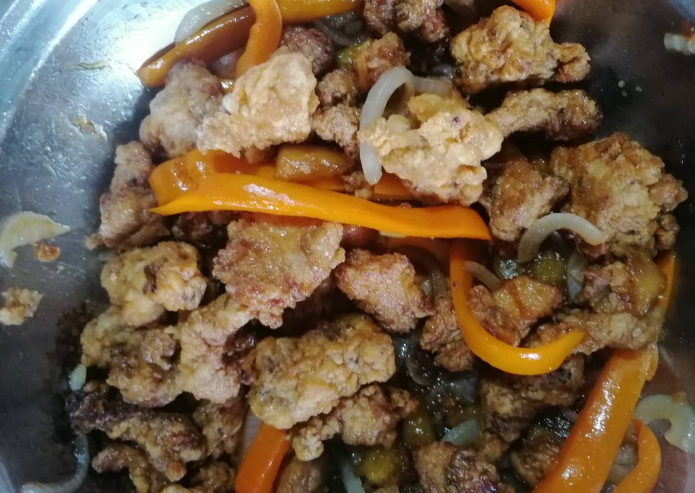 Pollo agridulce