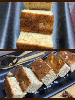 A picture of Eggless banana cake.