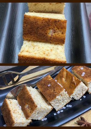 A picture of Eggless banana cake.