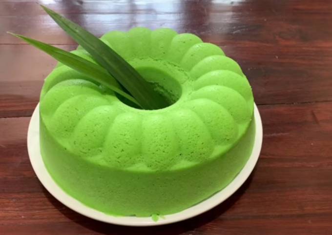 Brownis kukus pandan