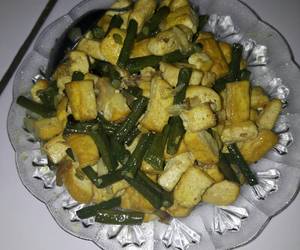 Resep mudah Oseng tahu kacang panjang Yummy Mantul