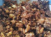 A picture of thịt băm rang mắm tép