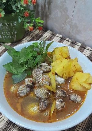 Foto resep Resep Pindang Kerang Khas Palembang Asli segar