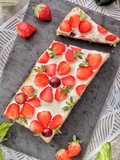 Sandwich Topping Bunga, dg Keju Oles dan Strawberry