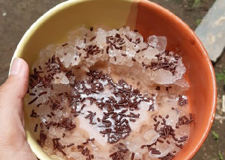 Cara Gampang Membuat Es kepal mdelik (sembunyi)Homemade tanpa susu kental manis, Sempurna
