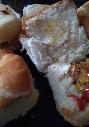 A picture of Nutrela tikki burger.
