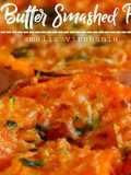 Garlic Butter Smashed Sweet Potatoes