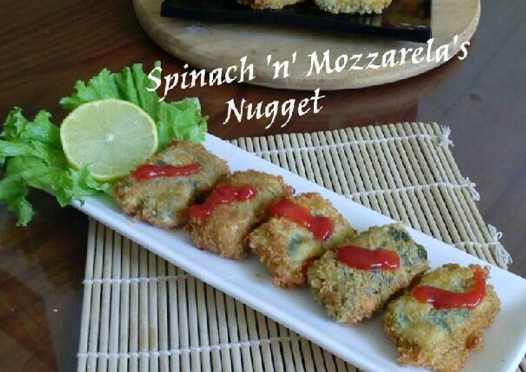 Fried spinach & mozarella