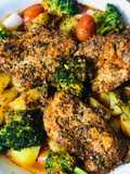 สเต็กหมูมะนาวเมดิเตอร์เรเนียน (Lime Mediterranean Pork)