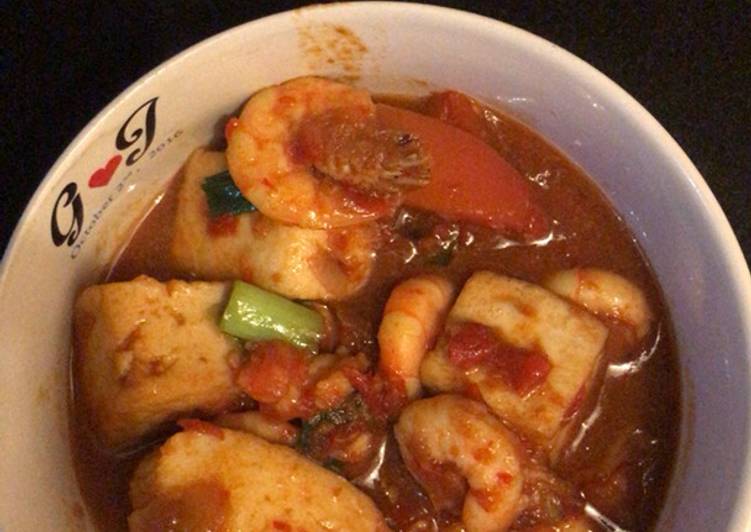 Udang tahu saos tiram