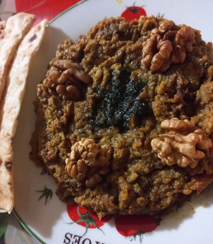 عکسی از دستور خوراک بادمجان