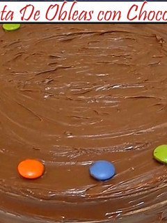 Una foto de Tarta de Obleas Artesanas con Chocolate