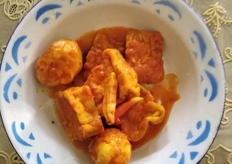 Telor tahu bumbu bali