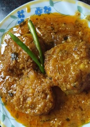 A picture of Lauki in stuffed kofta style.