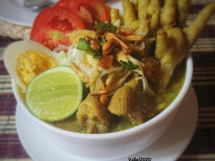 Resep Soto Ayam + Ceker yang Enak