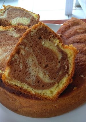 Foto resep Sponge Cake Marmer Ringan, Lembut & Moist Tanpa Butter/Margarin