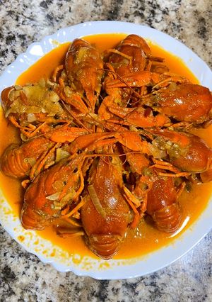 A picture of Spicy and Sour Crawfish.