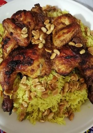 صورة لوصفة دجاج مشوي بالفرن مع الأرز