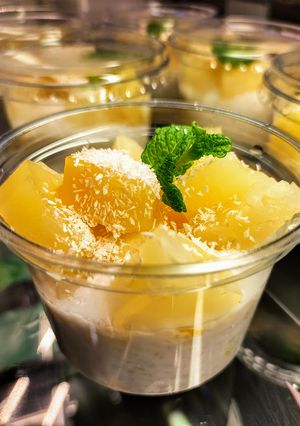 Pina colada tápiókapuding recept fotója