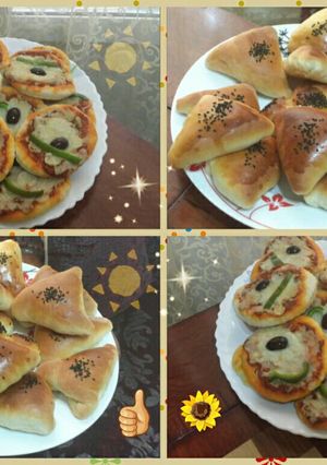 صورة لوصفة معجنات وميني بيتزا😊