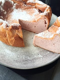 Une photo de Gâteau moelleux mascarpone fruits rouges