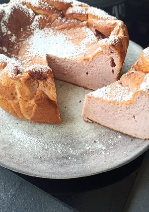 Une photo de Gâteau moelleux mascarpone fruits rouges