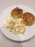 Fish cakes with salmon trout
