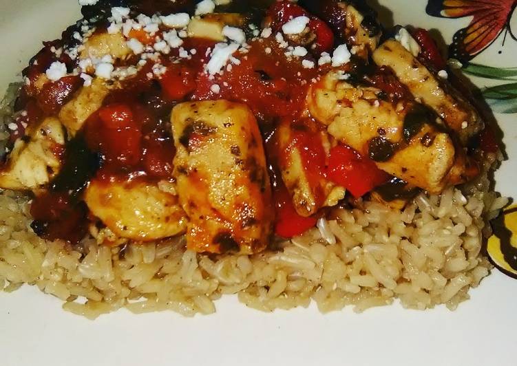 Recipe of Favorite Chicken Florentine over Brown rice