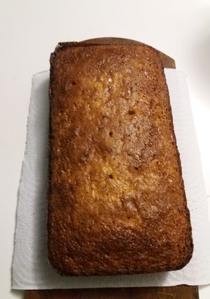 Una foto de Budín de avena y nueces a la naranja
