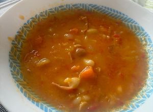 Una foto de Alubias con chorizo Thermomix TM5