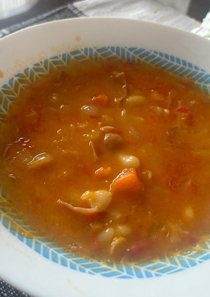Una foto de Alubias con chorizo Thermomix TM5