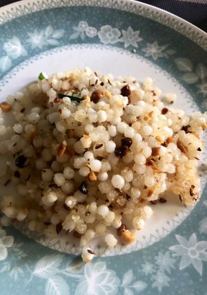 A picture of Sabudana khichdi.