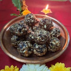 A picture of Dry Fruits Ladoo for Janmashtami.