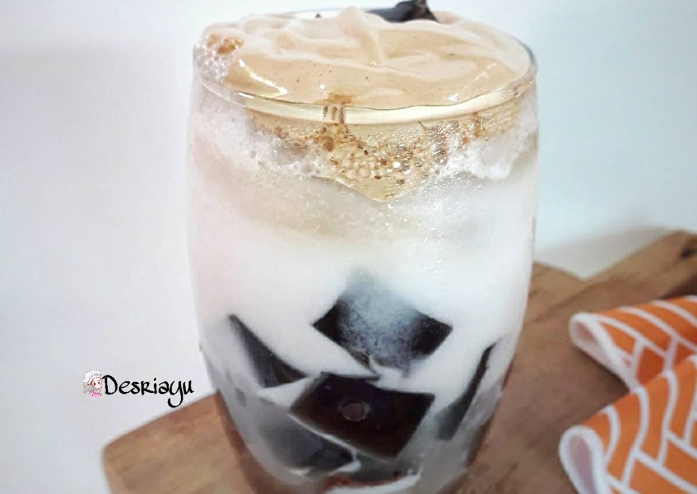 Es Cincau Jelly Cokelat Dalgona Coffee