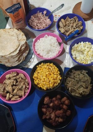 Una foto de Tacos con varios rellenos🌽🥬💞