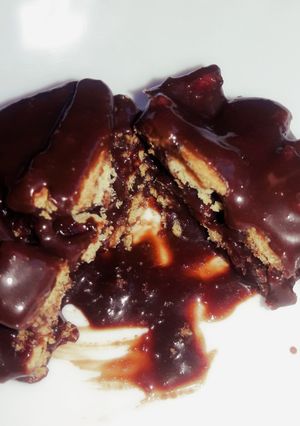 A picture of Chocolate biscuit 'cup' cake.