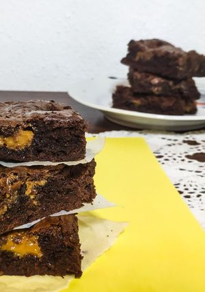 Φωτογραφία της συνταγής Brownies σοκολάτας με dulce de leche
