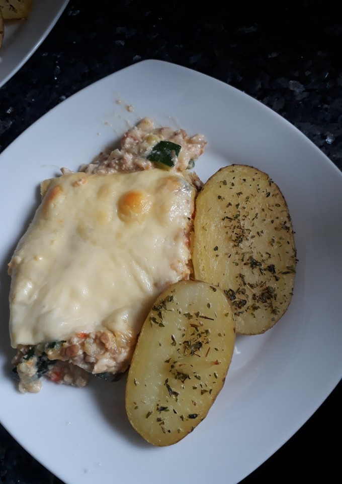 Una foto de Budín al horno de zapallo Italiano o calabacín